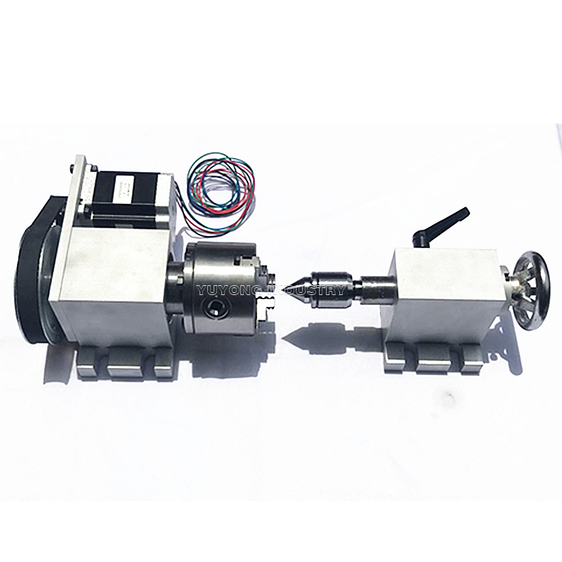 3 Jaw/4 Jaw dividing head cnc Rotation Axis activity tailstock A axis ...
