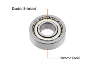 R4 ZZ Ball Bearings 1/4" x 5/8" x 0.196" chromium steel shielded bearing