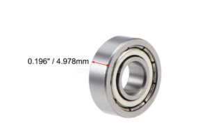 R4 ZZ Ball Bearings 1/4" x 5/8" x 0.196" chromium steel shielded bearing