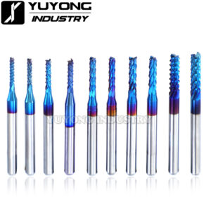 Nano Blue Coated 0.5-3.175mm PCB Milling Cutter