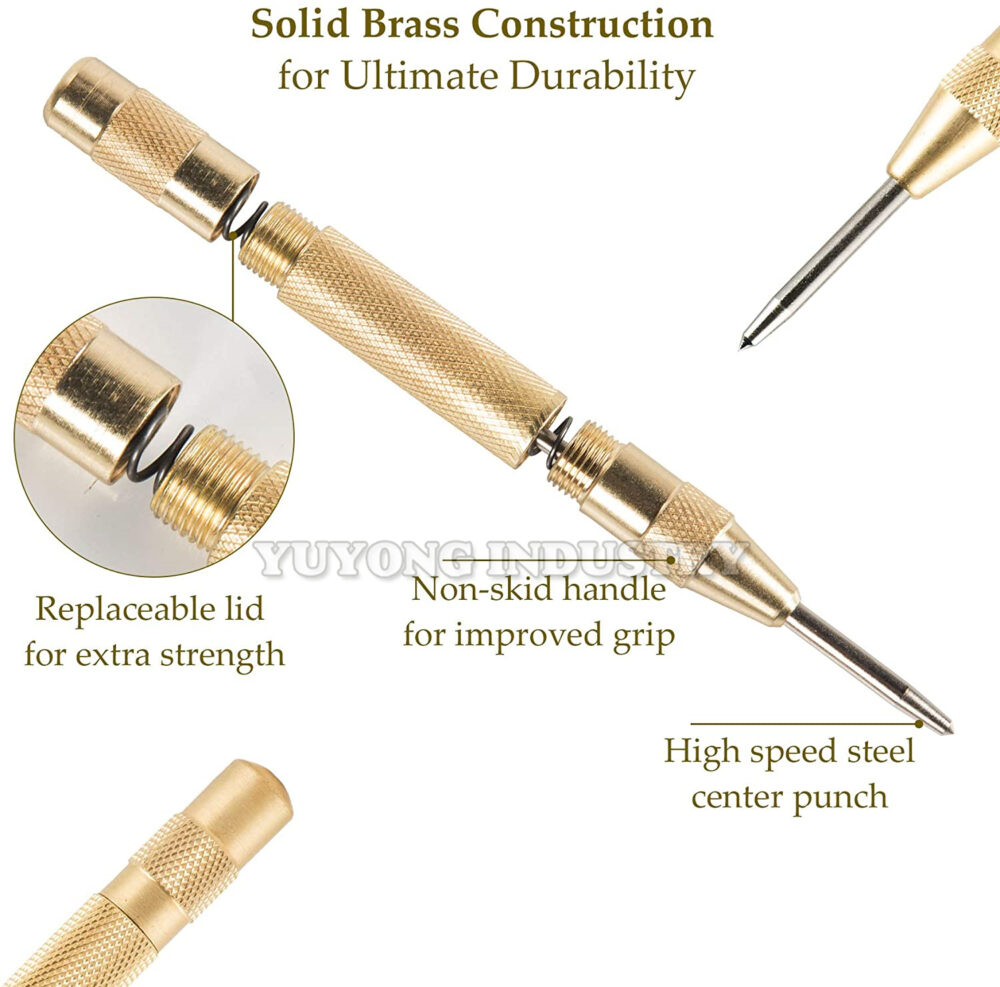 HSS Titanium Coated Step Drill Bit With Center Punch Drill Set - Image 2