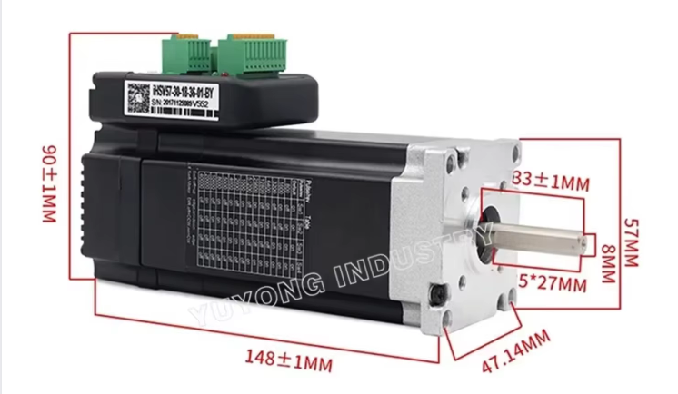 IHSV57-30-18-36-01-BY 57 Integrated Servo Motor 180W 0.6NM 3000RPM AC Servo Motor and Driver - Image 2