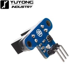 Trolley Speed Sensor Module facing right with code disc and slot-type optocoupler