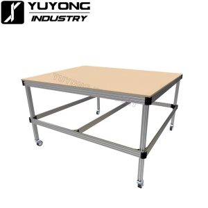 Aluminum CNC Router Table showing 6063-T5 alloy frame detail