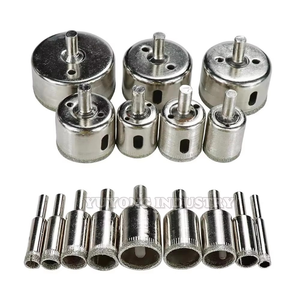10PCS/Lot 3mm-50mm Vacuum Brazed Wet Diamond Core Drill Bit Round Shank Tile Hole Saw Hole Cutter for Tile Marble Granite Glass - Image 3