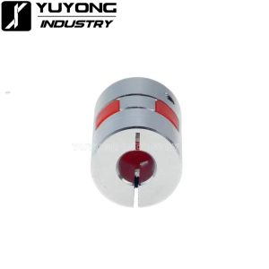 Side view of D20L25 flexible plum coupler lying horizontally, showing 20mm diameter and 25mm length