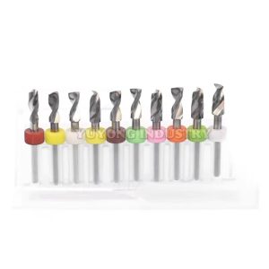 Complete Carbide PCB Drill Bit set with 10pcs in 4.1-5.0mm sizes