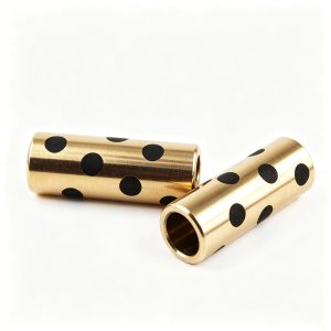 Side view of Copper Graphite Self-Lubricating Bearing showing graphite particles