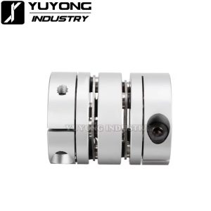 Angled view of D26L35 Diaphragm Coupling for CNC and automation builds