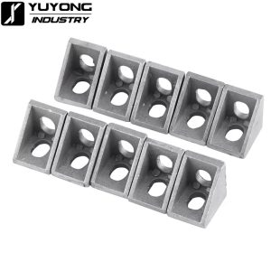 Angled view of 2020 L-Shape Corner Bracket for 3D printer frame builds