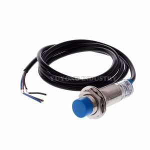 Sensing face on the LJ18A3 Inductive Proximity Sensor for metal detection
