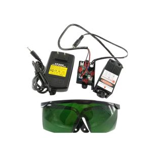 Angled view of 2.5W Blue Laser Module for laser engraving projects