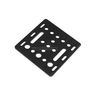 Angled view of Mini V-Slot Gantry Plate for CNC and 3D printer gantry builds