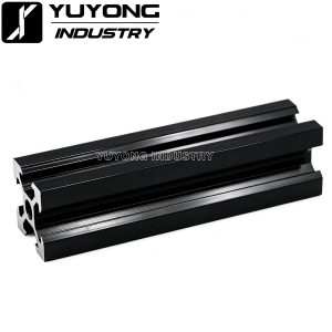 Side view of 2020 V-Slot C-Beam showing C-shaped profile and V-slot channels
