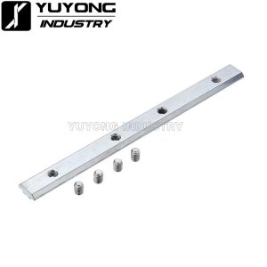 180 Degree Inside Connector joining T-slot aluminum profiles in a straight line