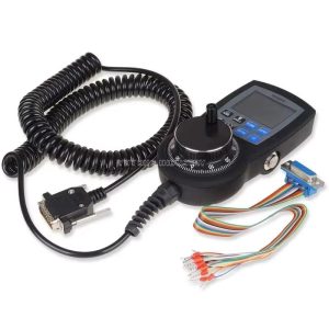 6-Axis MPG Handwheel connected to Mach3 CNC controller for manual control