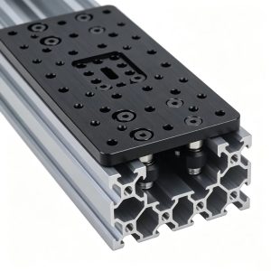 Precision-machined mounting holes on the C-Beam Gantry Plate