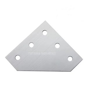 5 mounting holes on the L-Shape Corner Bracket Plate for T-nut installation