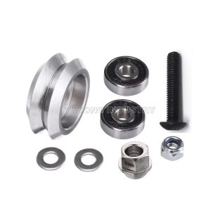 Metal Dual V Wheel solid Delrin for V-Slot linear and CNC woodworking