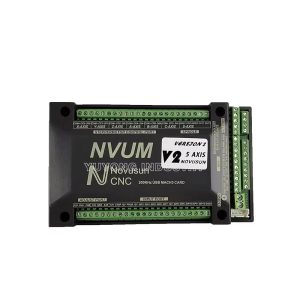 Angled view of NVUM Mach3 USB Card for CNC router and engraving machine