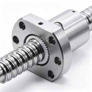Angled view of SFU1605 Ball Screw with Nut for CNC router and milling machine