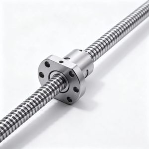 Side view of SFU1605 Ball Screw showing precision-ground thread and ball nut
