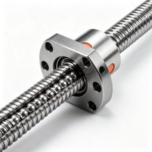 Side view of SFU1610 Ball Screw Rod showing precision-ground thread