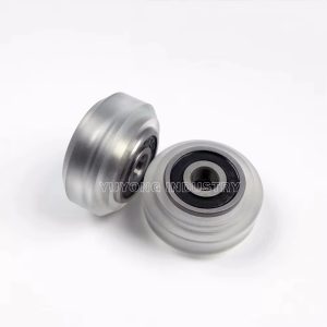 Xtreme Solid V-Slot Wheel Assy clear with 625-2RS bearing for CNC and woodworking