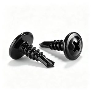 Self-tapping threads on the Carbon Steel Screw for metal and wood