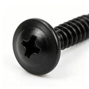 Carbon Steel Self Tapping Screw 100PCS Phillips 19mm black oxide for metal sheet