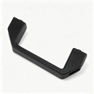 Side view of V-Slot Door Handle showing nylon construction and mounting holes