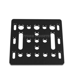 Angled view of V-Slot Gantry Plate for CNC and 3D printer gantry builds